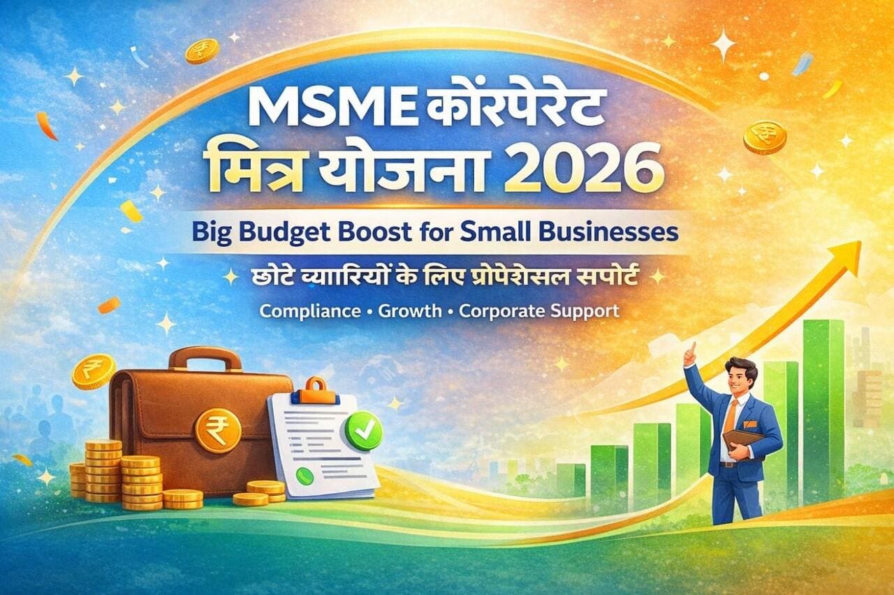 MSME कॉरपोरेट मित्र योजना: छोटे व्यापारियों के लिए बजट 2026 का सबसे बड़ा तोहफा