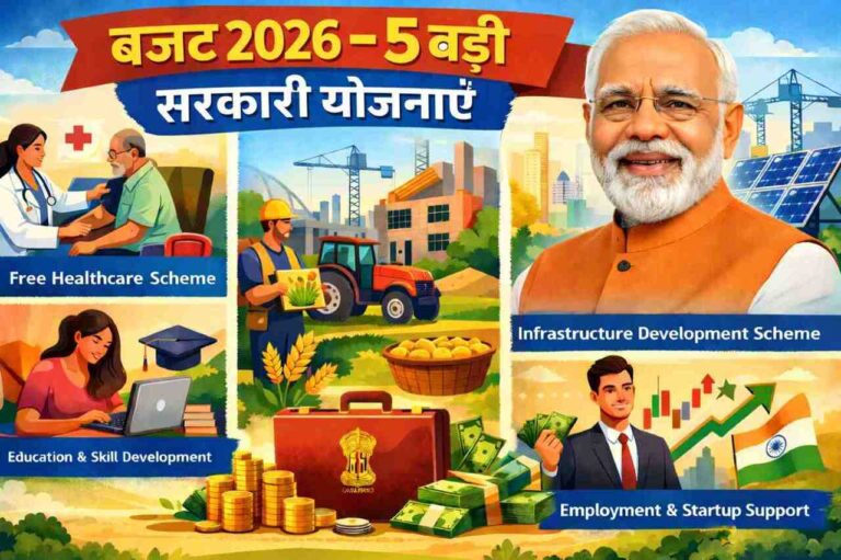 बजट 2026 की 5 बड़ी सरकारी योजनाएं: अगर आप छात्र या किसान हैं, तो इन घोषणाओं को मिस न करें