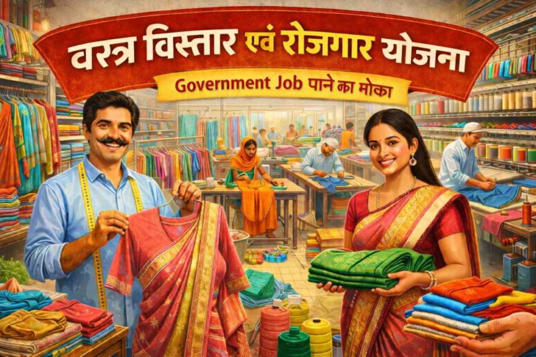 वस्त्र विस्तार एवं रोजगार योजना 2026: टेक्सटाइल सेक्टर में नौकरी पाने का सुनहरा मौका